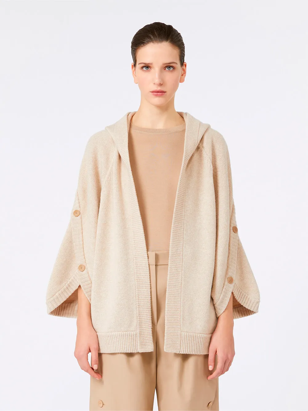 WOOL AND CASHMERE HOODED CARDIGAN sold by Lord & Taylor product image thumbnail 3