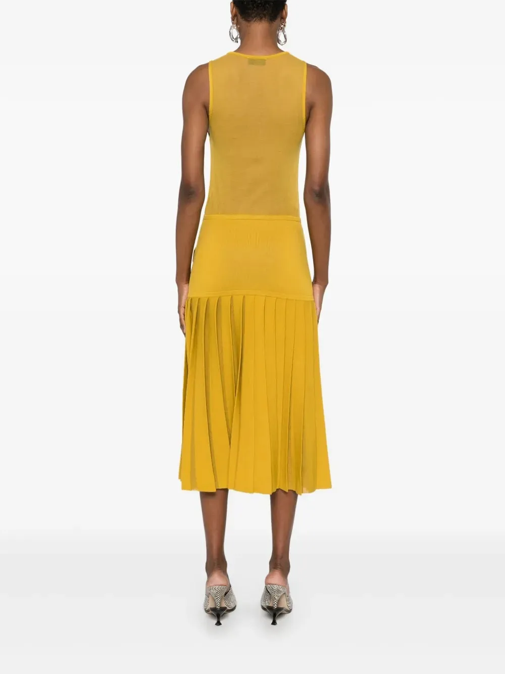 ELISABETTA FRANCHI SEMI SHEER-PANEL KNITTED MIDI DRESS sold by Lord & Taylor product image thumbnail 3