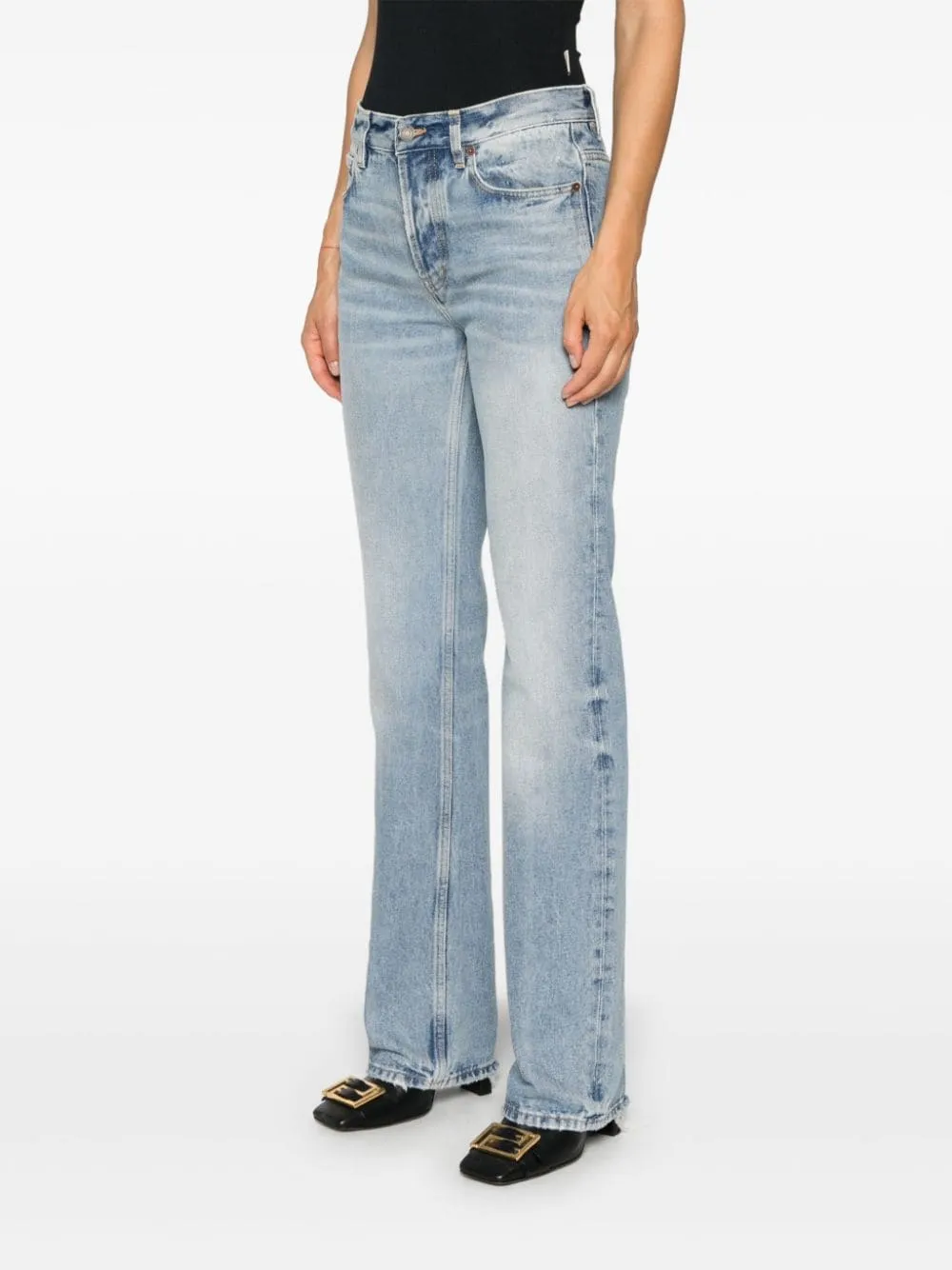 LOW-RISE STRAIGHT-LEG JEANS sold by Lord & Taylor product image thumbnail 3