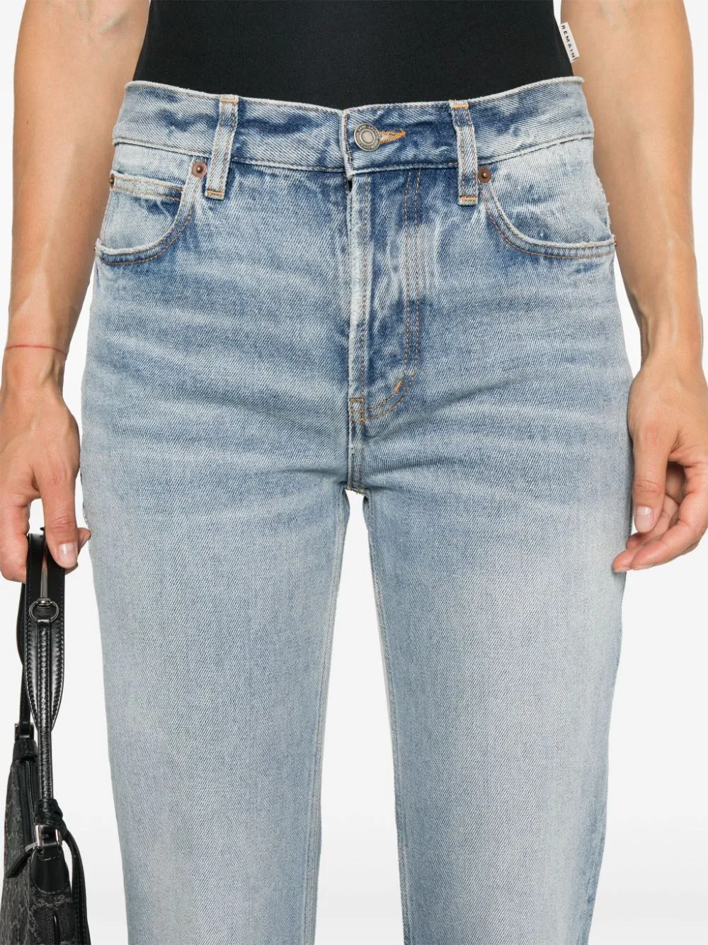 LOW-RISE STRAIGHT-LEG JEANS sold by Lord & Taylor product image thumbnail 2