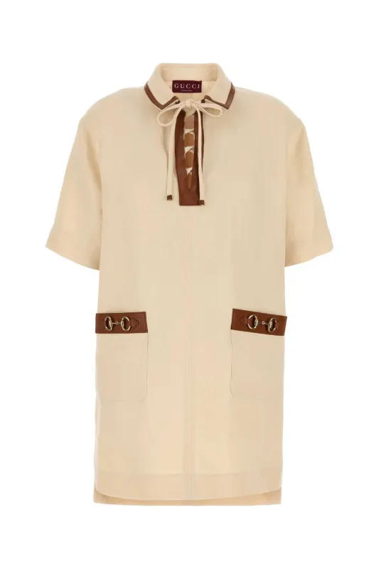 SAND LINEN MINI DRESS sold by Lord & Taylor