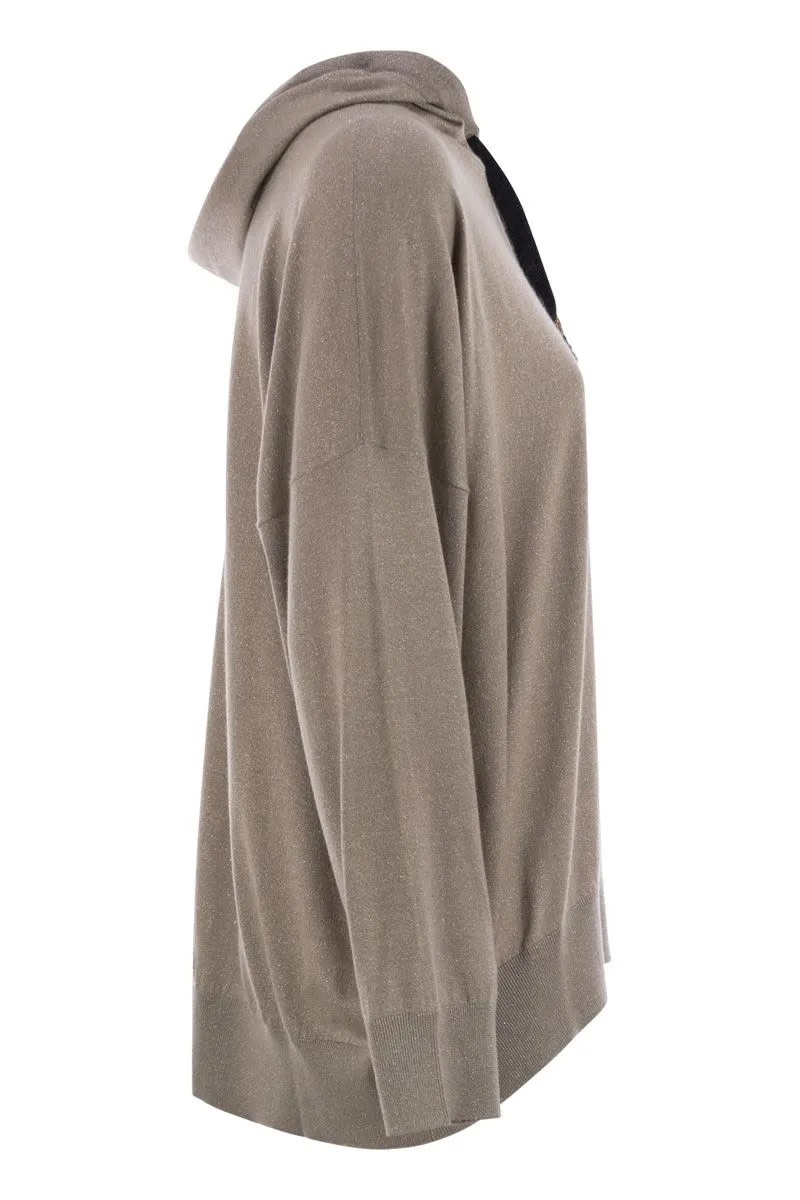 WOOL AND SILK BLEND HOODIE sold by Lord & Taylor product image thumbnail 3