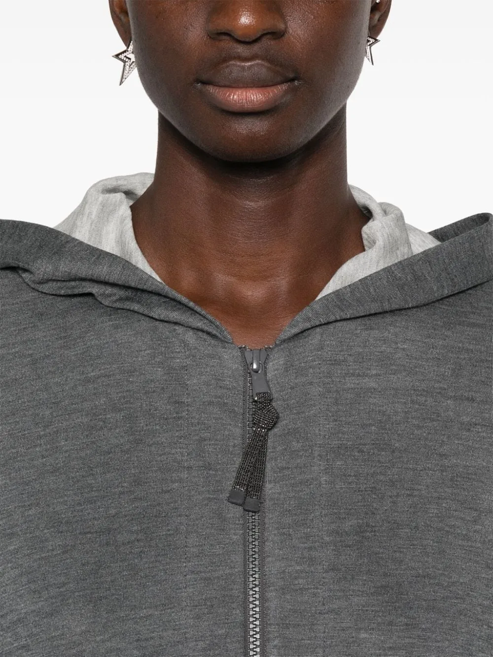 COTTON AND SILK BLEND HOODIE sold by Lord & Taylor product image thumbnail 4