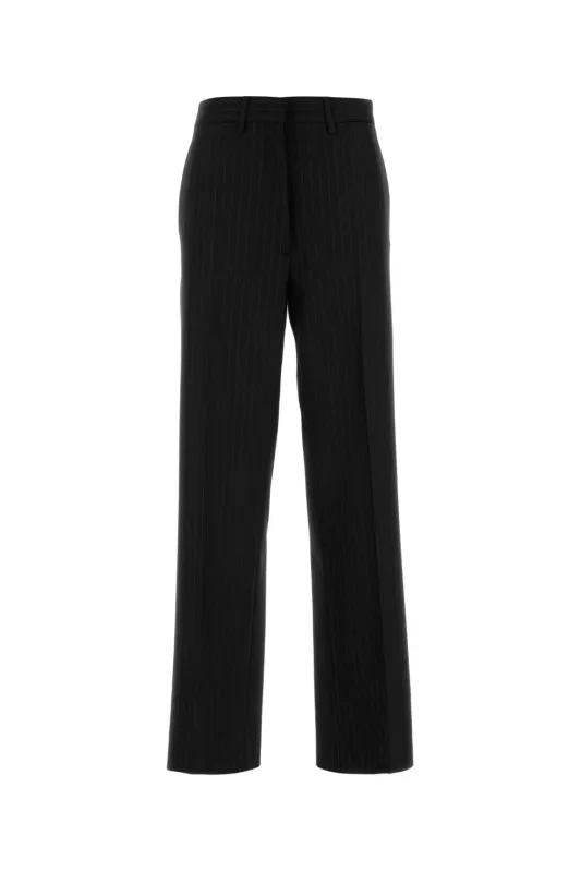 EMBROIDERED STRETCH WOOL PALAZZO PANT sold by Lord & Taylor