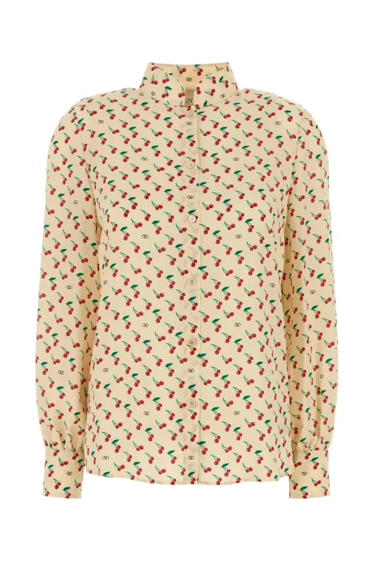 PRINTED CREPE SHIRT sold by Lord & Taylor