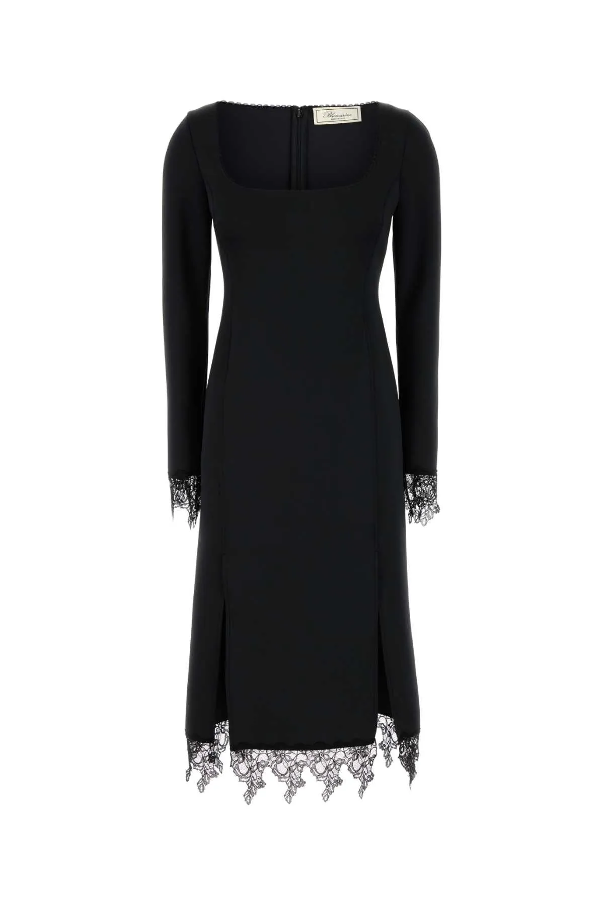 BLACK STRETCH JERSEY DRESS sold by Lord & Taylor
