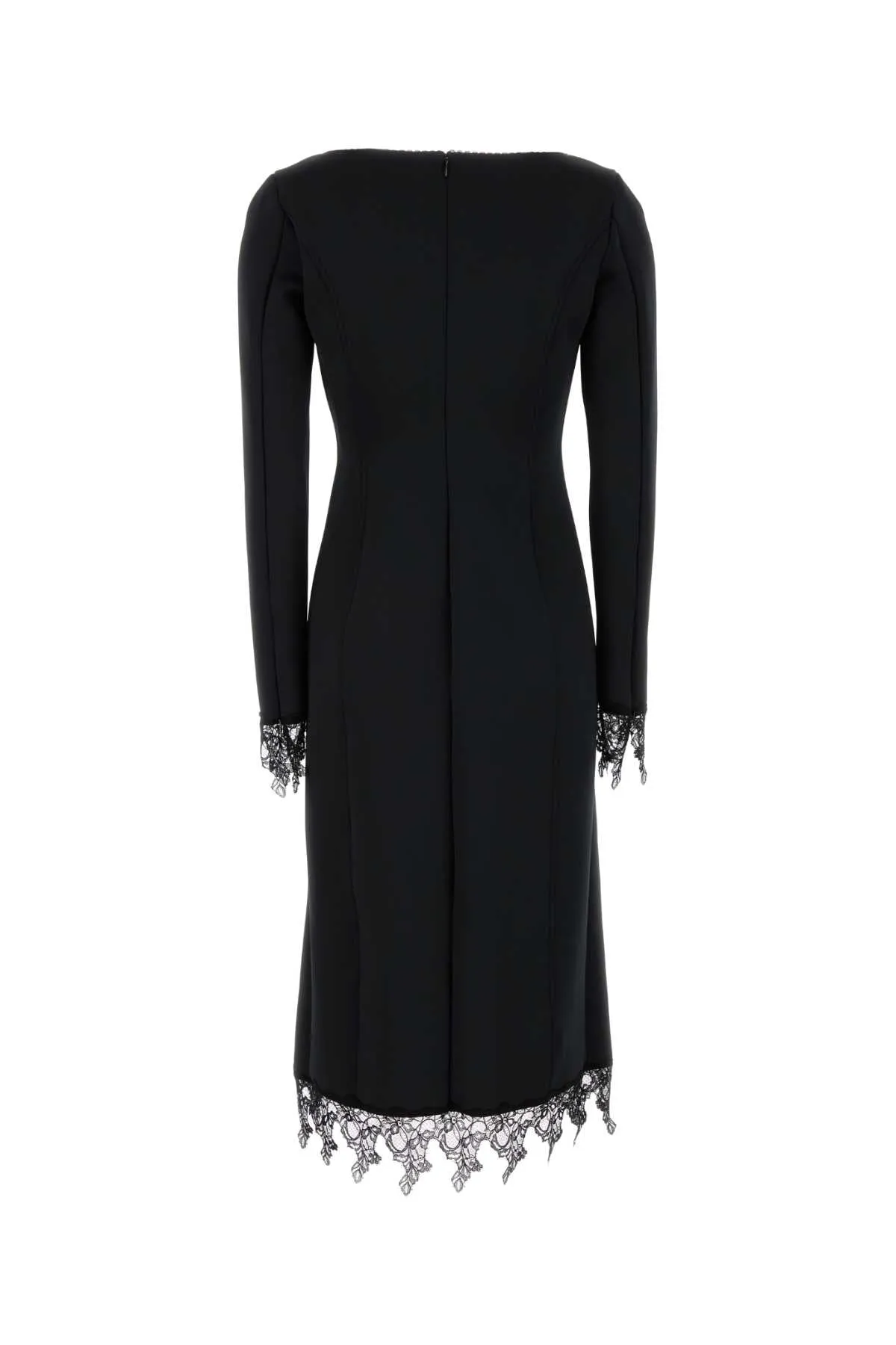 BLACK STRETCH JERSEY DRESS sold by Lord & Taylor product image thumbnail 2