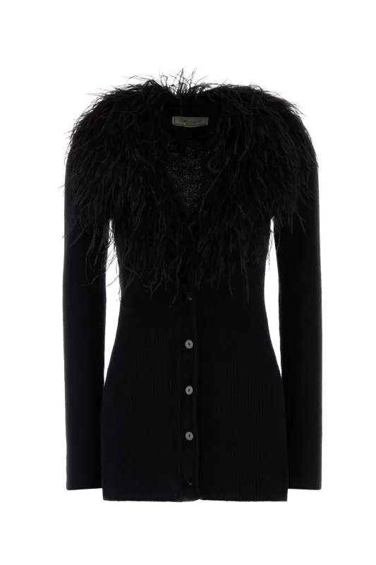 BLACK WOOL CARDIGAN sold by Lord & Taylor