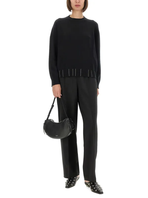 BLACK WOOL SILK SWEATSHIRTS sold by Lord & Taylor