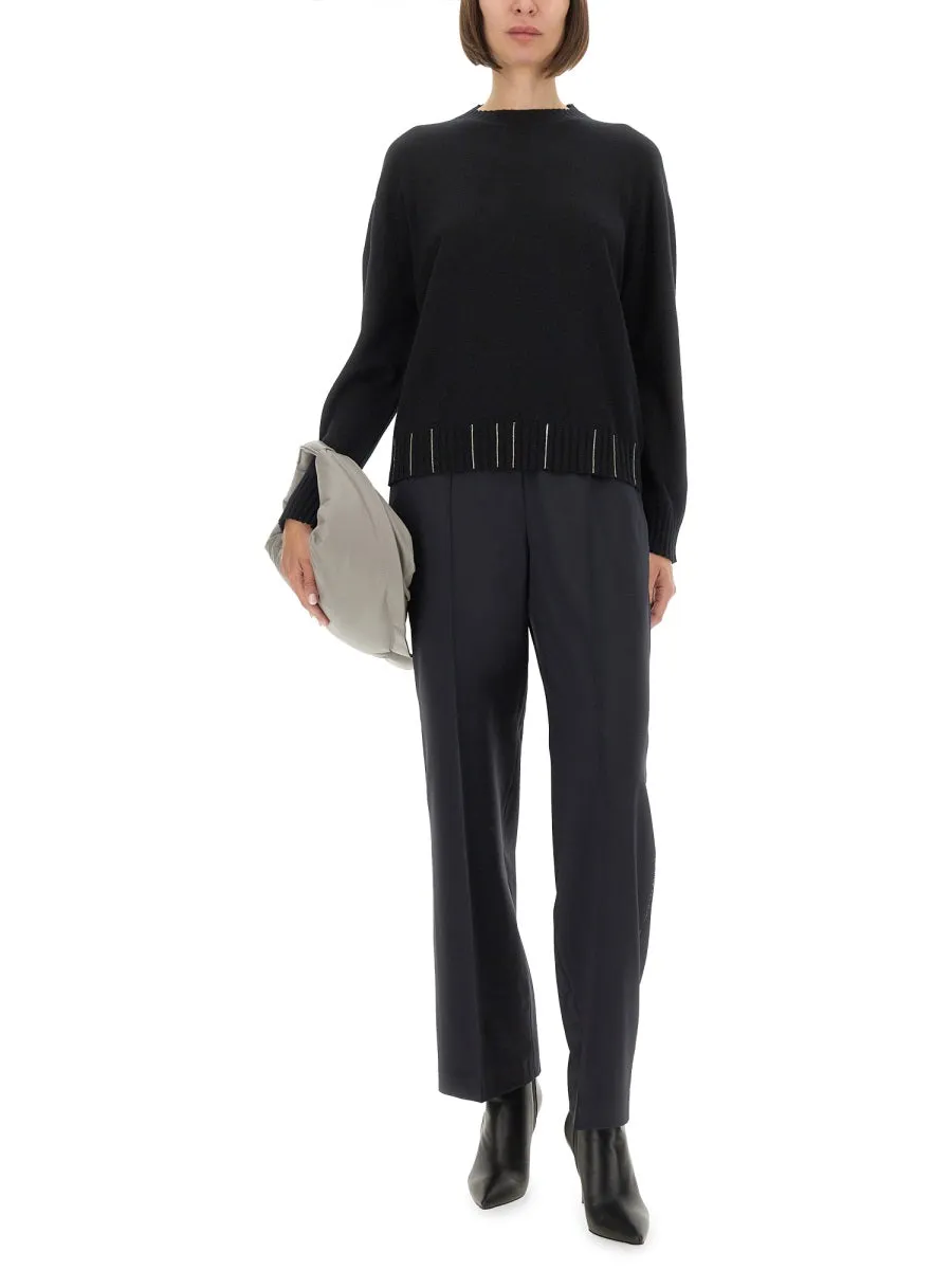 BLUE VIRGIN WOOL TROUSERS sold by Lord & Taylor product image thumbnail 3