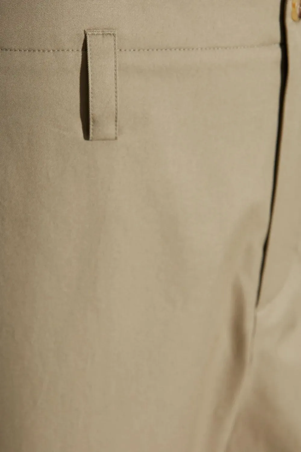 BEIGE COTTON GABARDINE CHINO PANTS sold by Lord & Taylor product image thumbnail 4