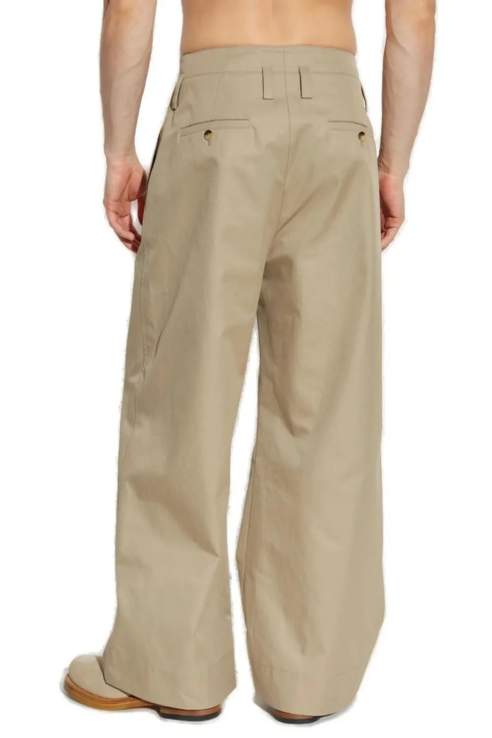 BEIGE COTTON GABARDINE CHINO PANTS sold by Lord & Taylor product image thumbnail 3