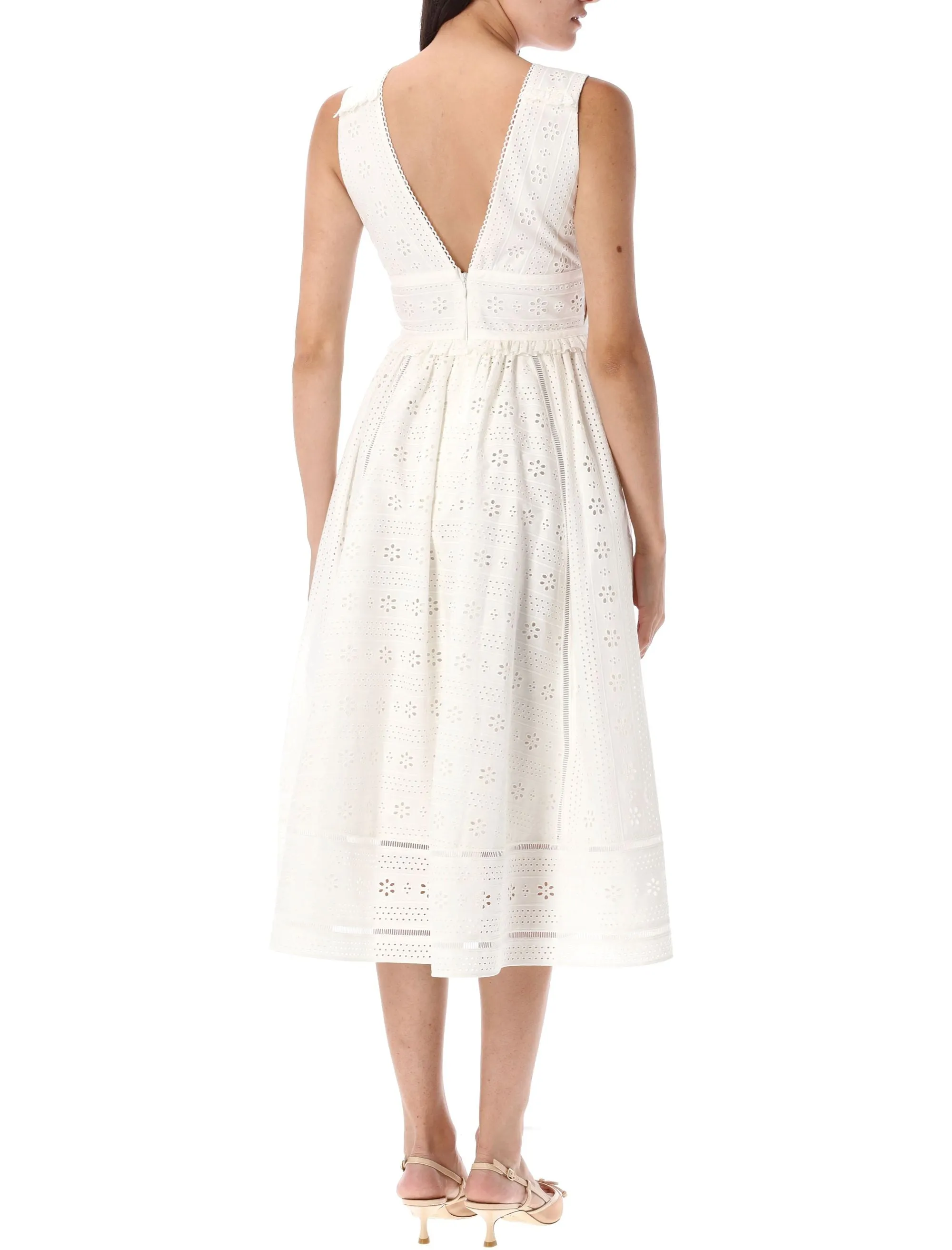 COTTON BRODERIE MIDI DRESS sold by Lord & Taylor product image thumbnail 2
