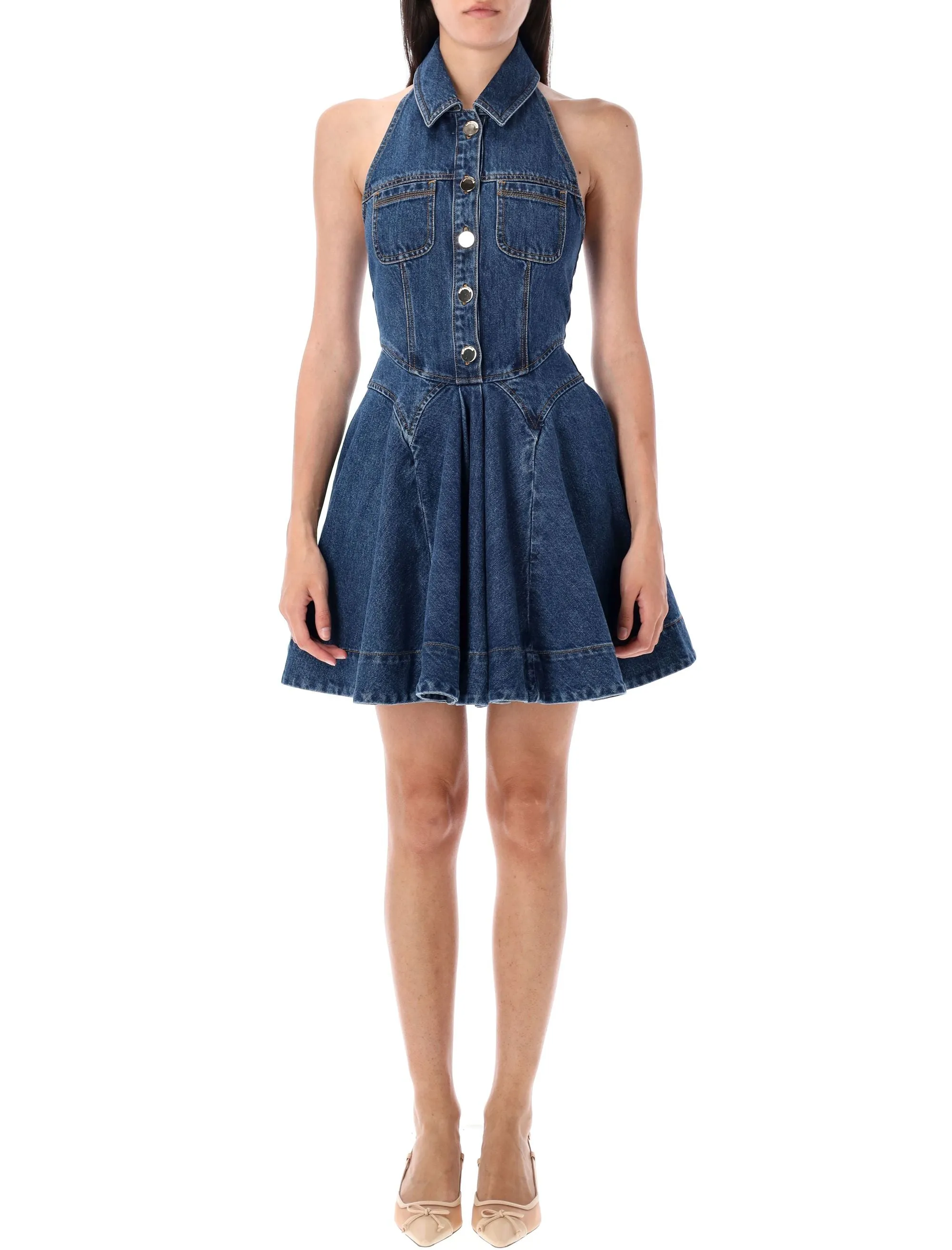 DENIM SLEEVLES MINI DRESS sold by Lord & Taylor