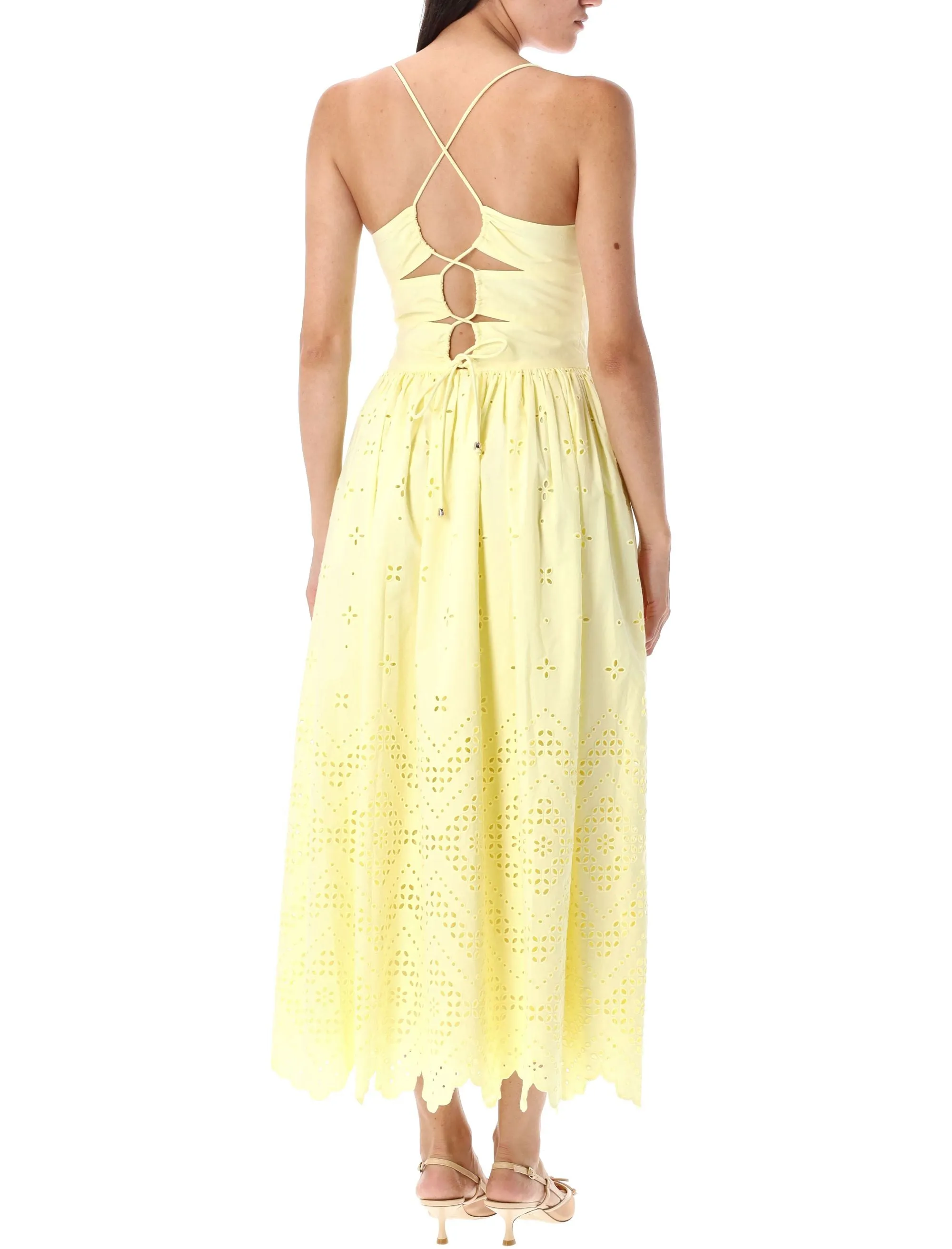 COTTON BRODERIE MIDI DRESS sold by Lord & Taylor product image thumbnail 2