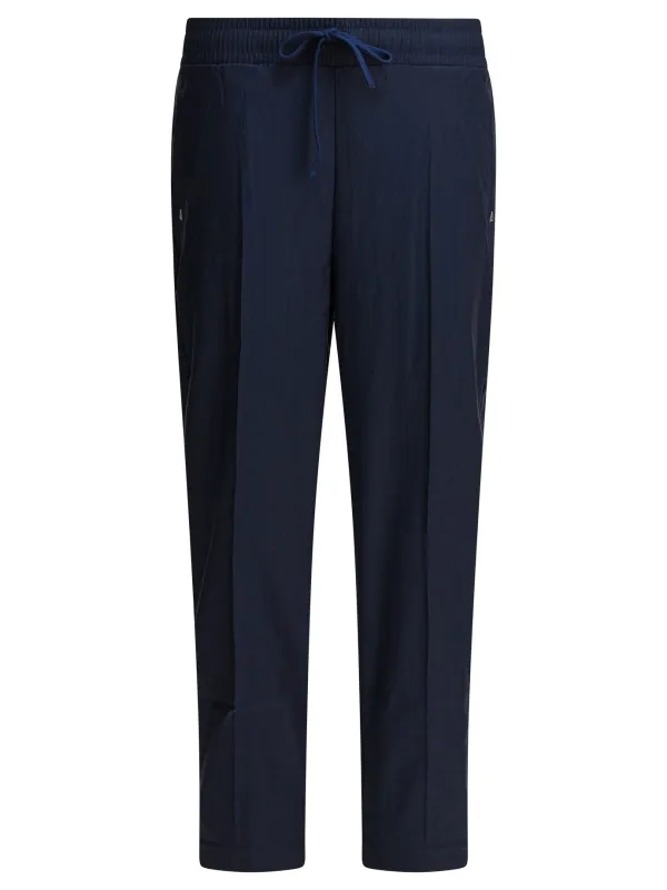 BLUE ELASTANE TROUSERS sold by Lord & Taylor