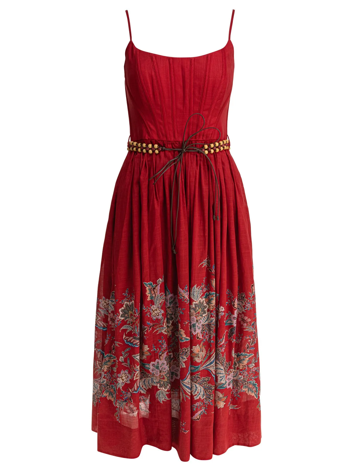 RHIANNON CORSET MIDI DRESS sold by Lord & Taylor