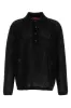 BLACK CROCHET POLO SHIRT sold by Lord & Taylor