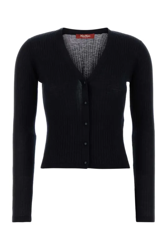 MIDNIGHT BLUE SILK BLEND POTUS CARDIGAN sold by Lord & Taylor