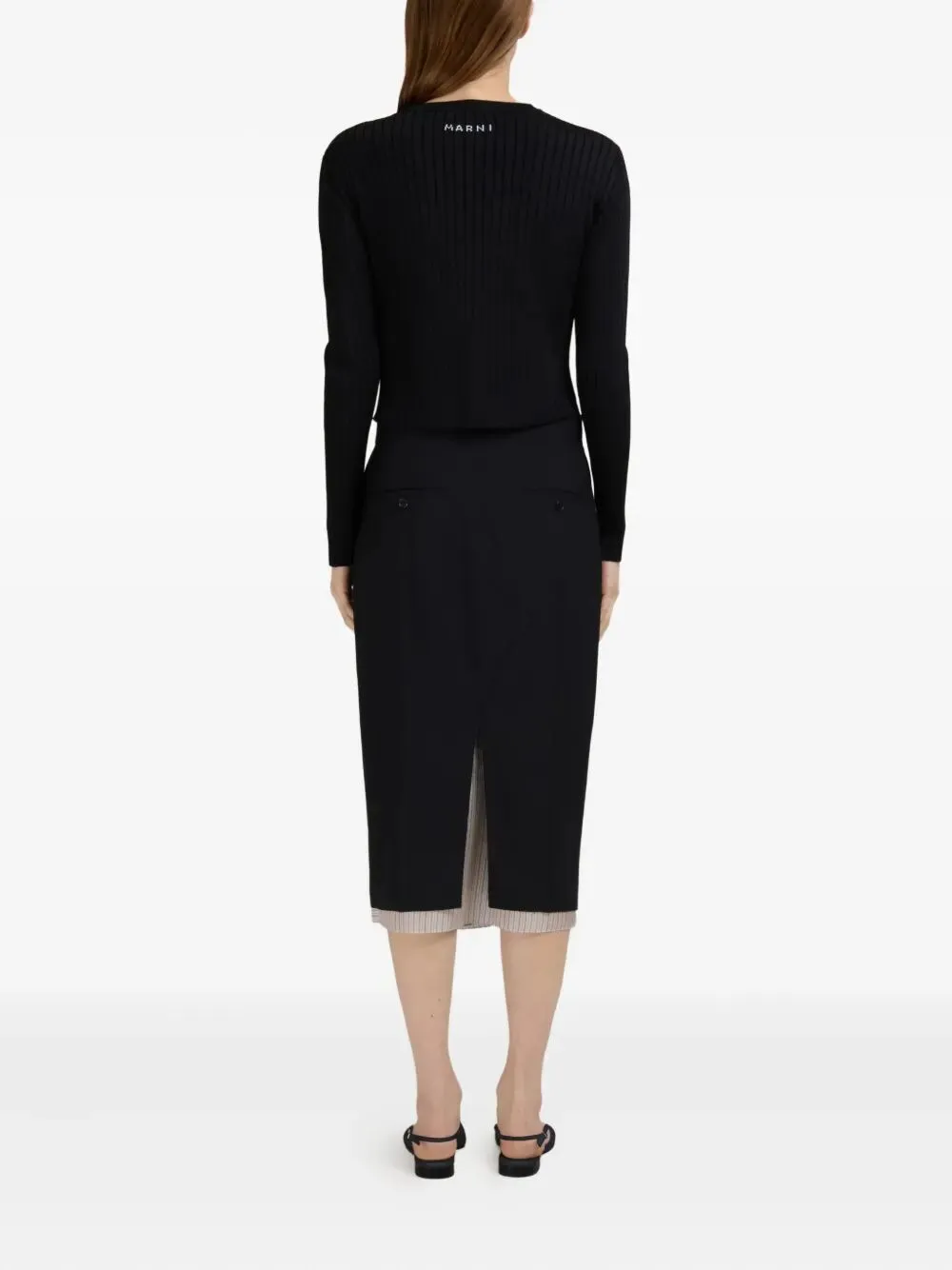 BLACK WOOL SKIRT sold by Lord & Taylor product image thumbnail 3