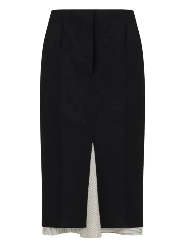 BLACK WOOL SKIRT sold by Lord & Taylor