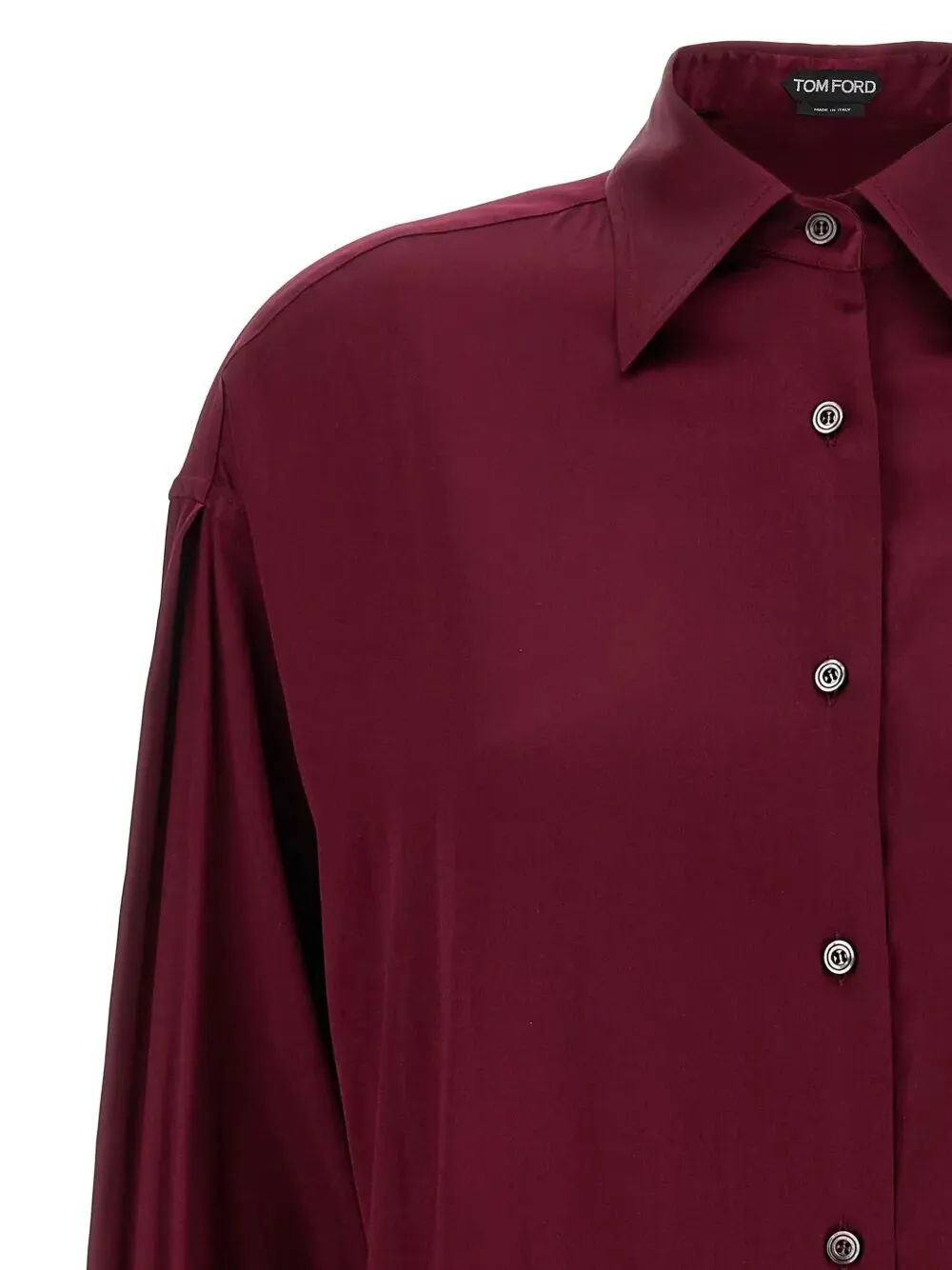 STRETCH SILK SATIN RELAXED FIT SHIRT sold by Lord & Taylor product image thumbnail 3