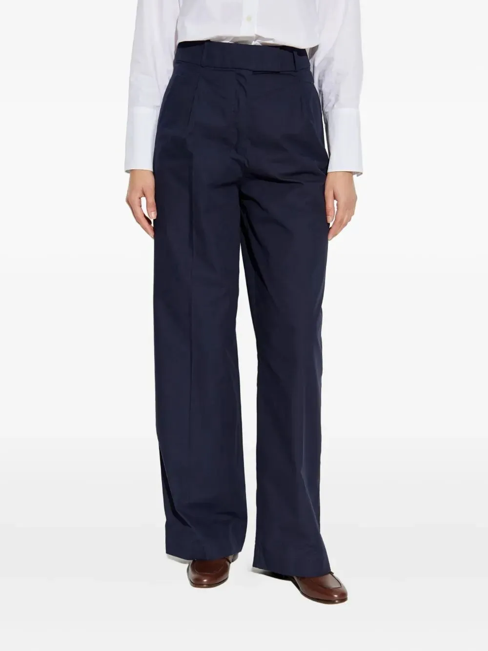 VERONICA PLEATED COTTON TROUSERS sold by Lord & Taylor product image thumbnail 3