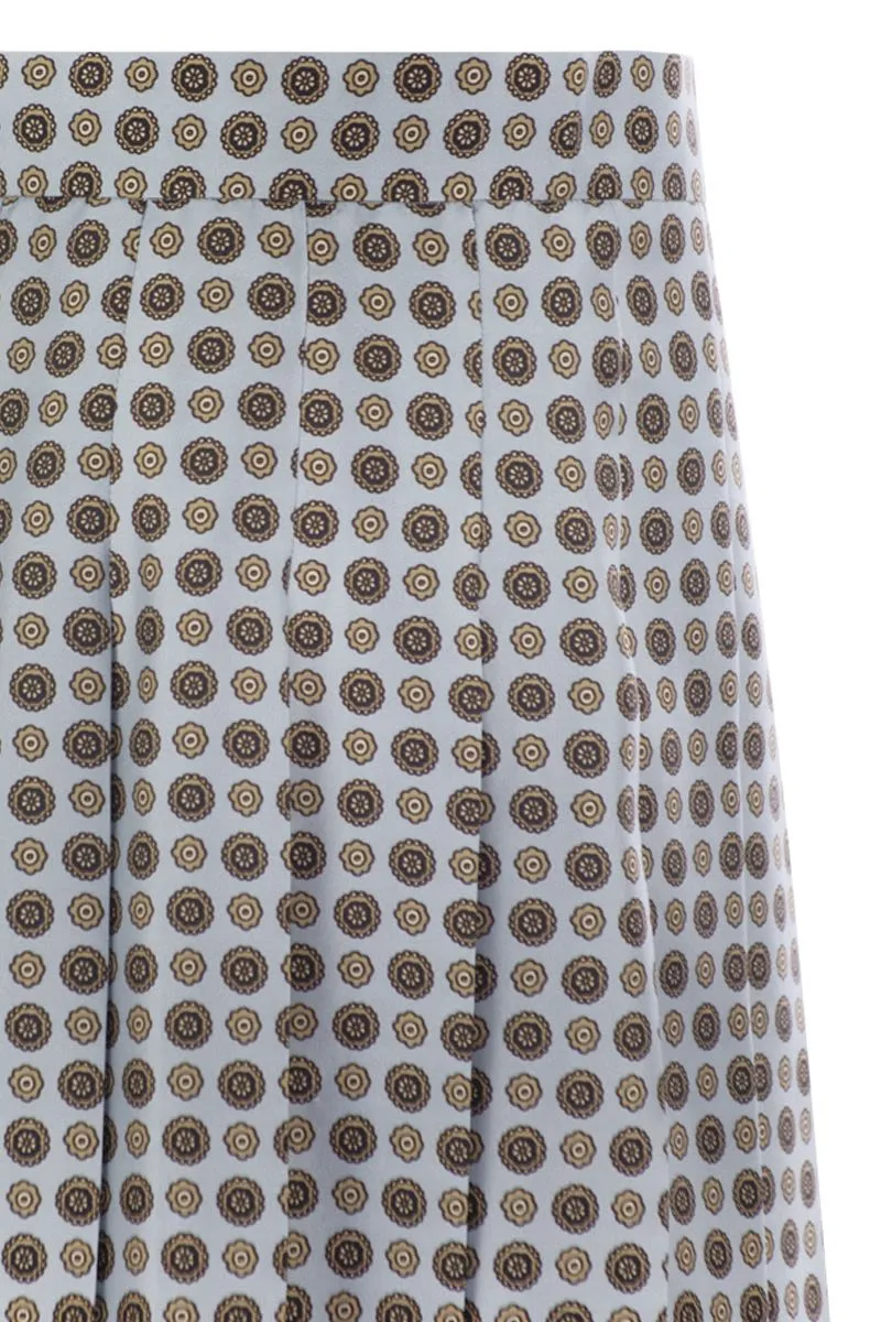 MADISON - PLEATED SILK SKIRT sold by Lord & Taylor product image thumbnail 4