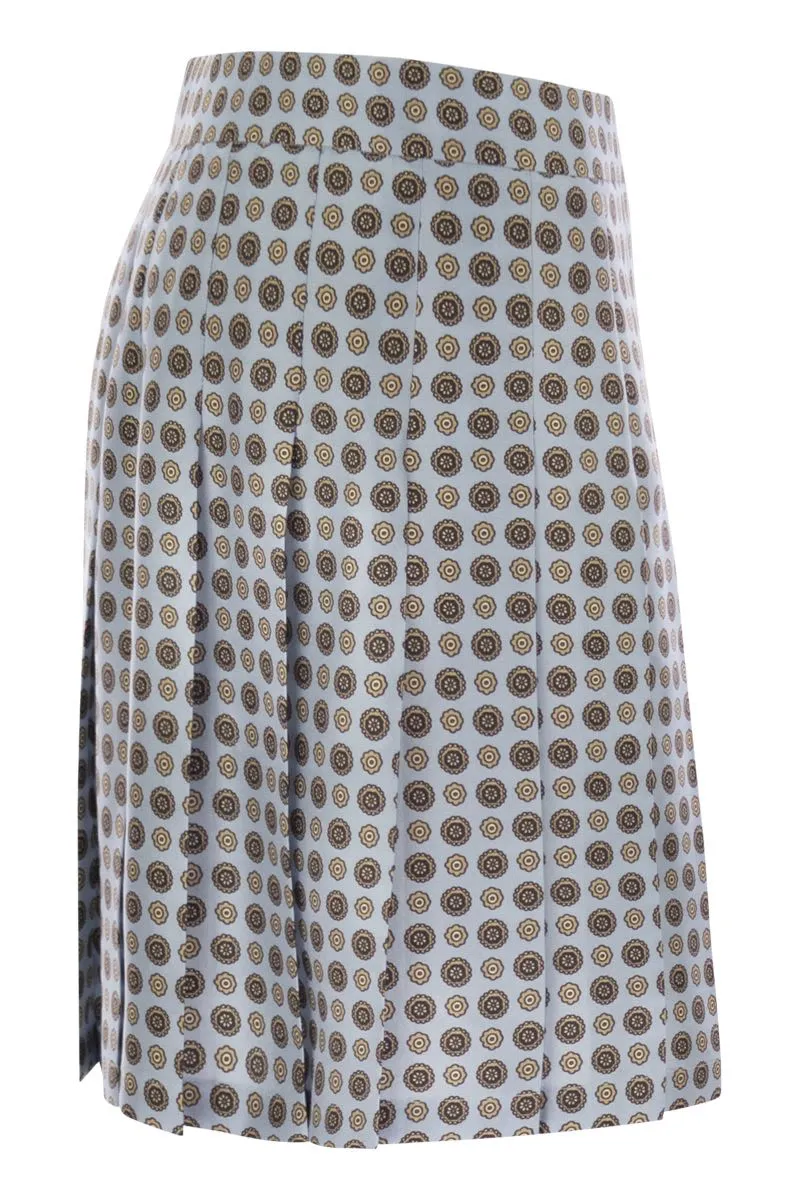 MADISON - PLEATED SILK SKIRT sold by Lord & Taylor product image thumbnail 3