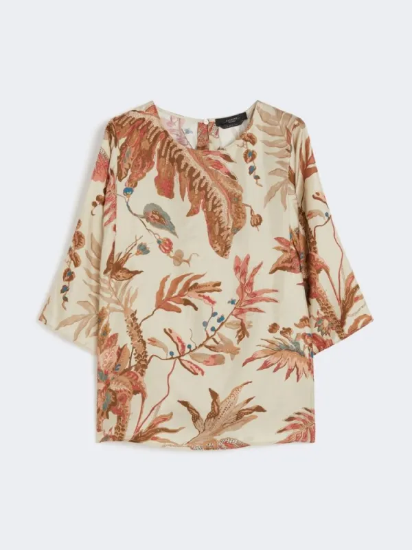 FILIPPO - PRINTED SILK SOFT BLOUSE sold by Lord & Taylor