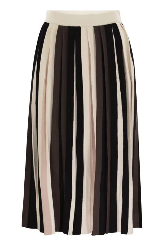 PLEIADI - PLEATED VISCOSE SKIRT sold by Lord & Taylor