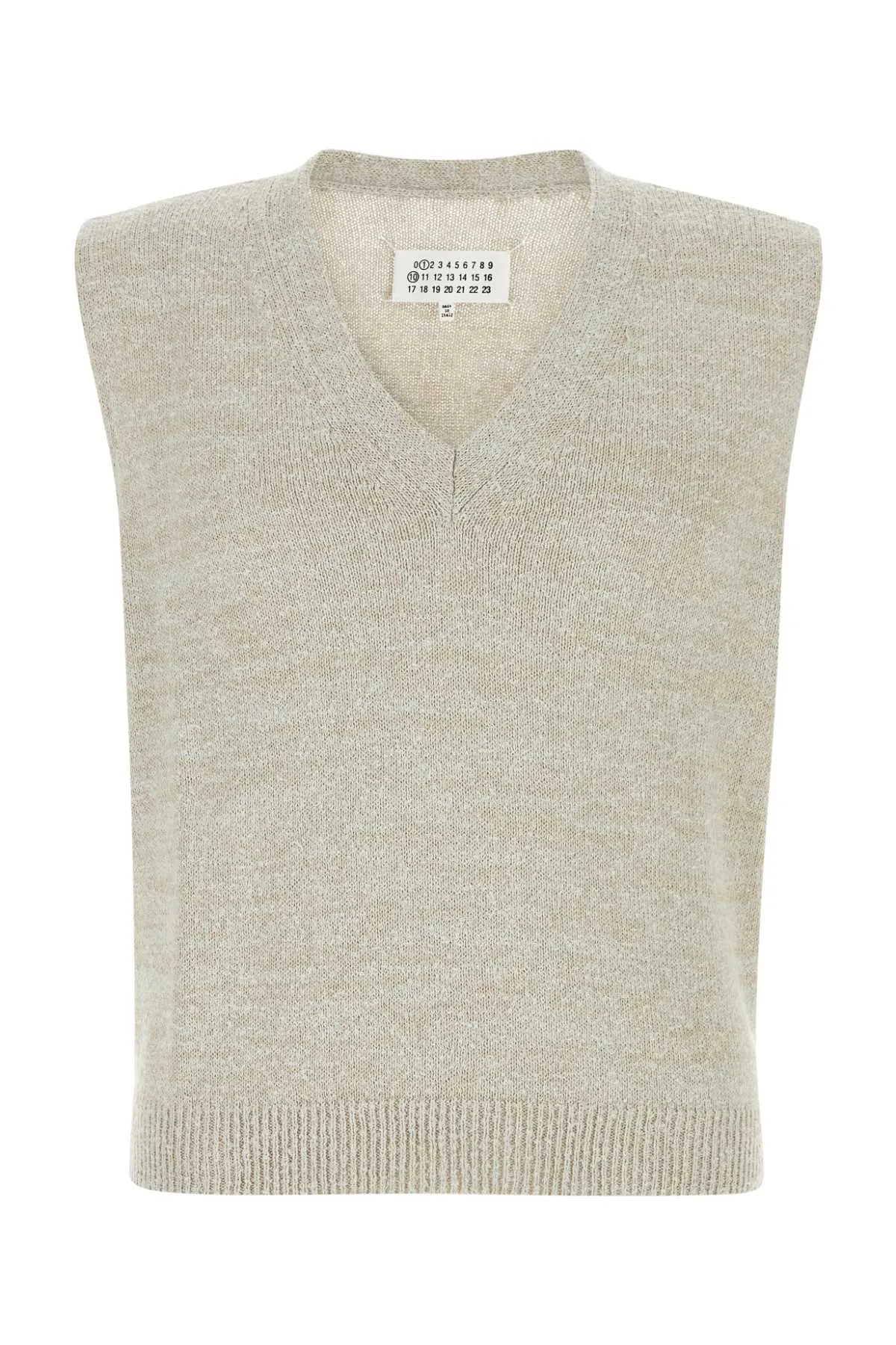 MELANGE GREY COTTON BLEND VEST sold by Lord & Taylor