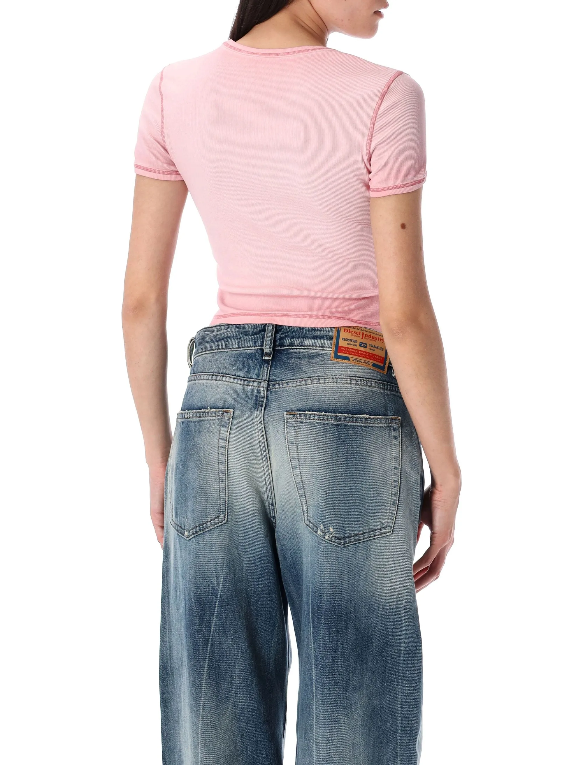 T-ELE T-SHIRT IN POWDER PINK STRETCH COTTON sold by Lord & Taylor product image thumbnail 2