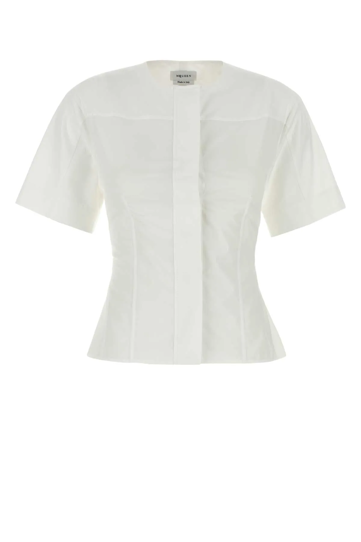 WHITE CORSET SHIRT IN POPLIN sold by Lord & Taylor