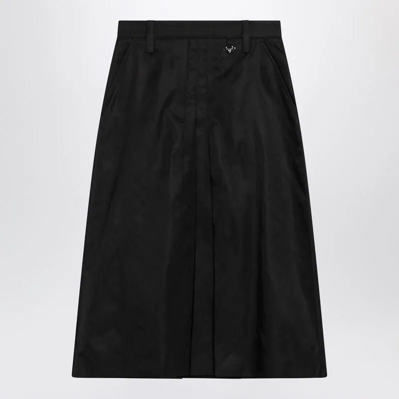 FLARED BLACK SKIRT IN RE-NYLON sold by Lord & Taylor