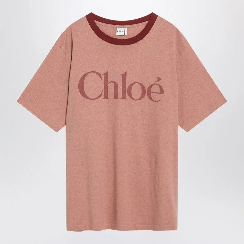 PINK COTTON T-SHIRT WITH LOGO sold by Lord & Taylor