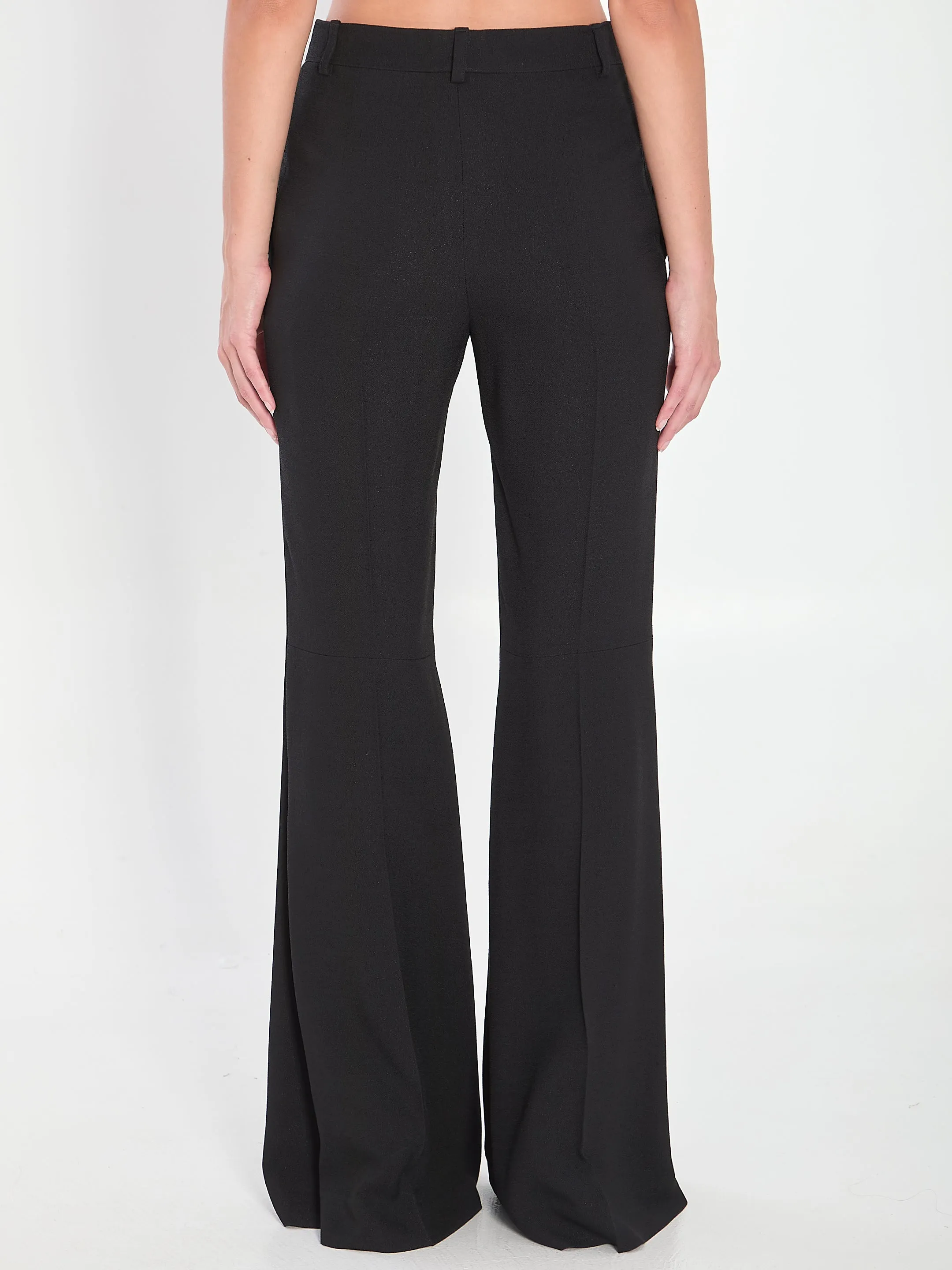 BLACK FLARED PANTS IN VISCOSE sold by Lord & Taylor product image thumbnail 4
