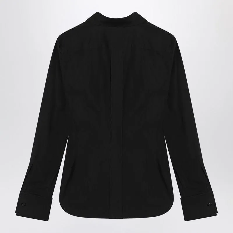BLACK COTTON SHIRT WITH LOGO sold by Lord & Taylor product image thumbnail 2