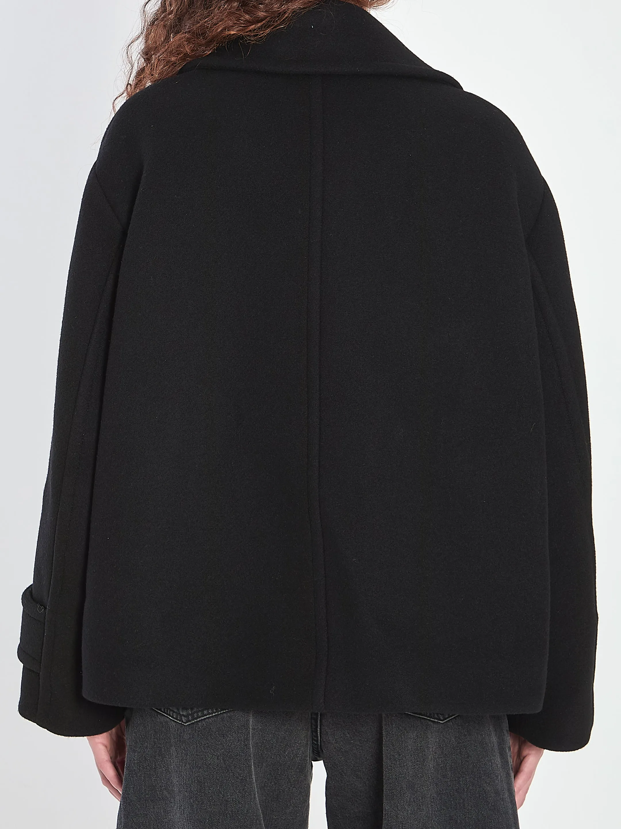 OVERSIZED WOOL SHORT COAT sold by Lord & Taylor product image thumbnail 4