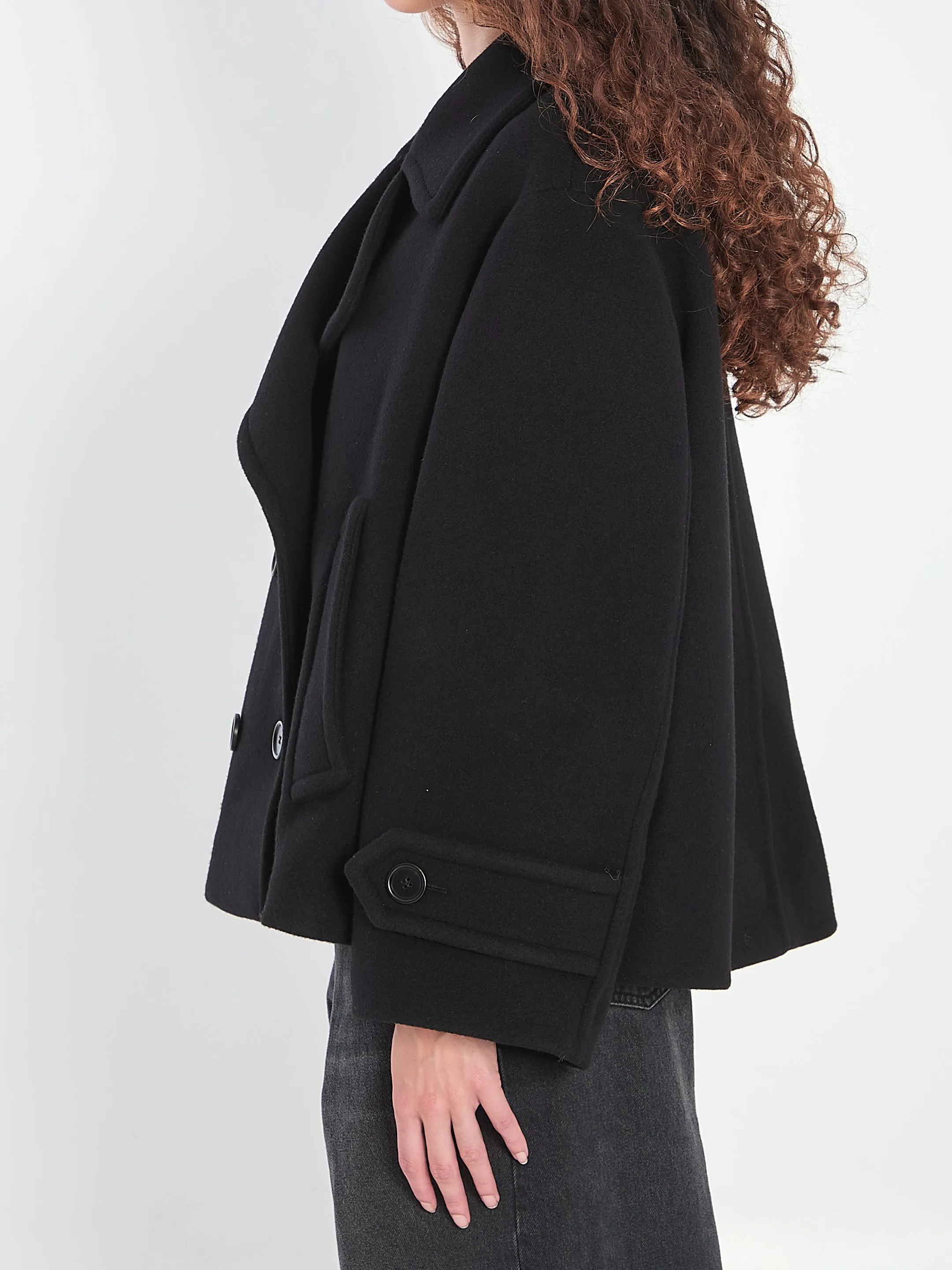 OVERSIZED WOOL SHORT COAT sold by Lord & Taylor product image thumbnail 3