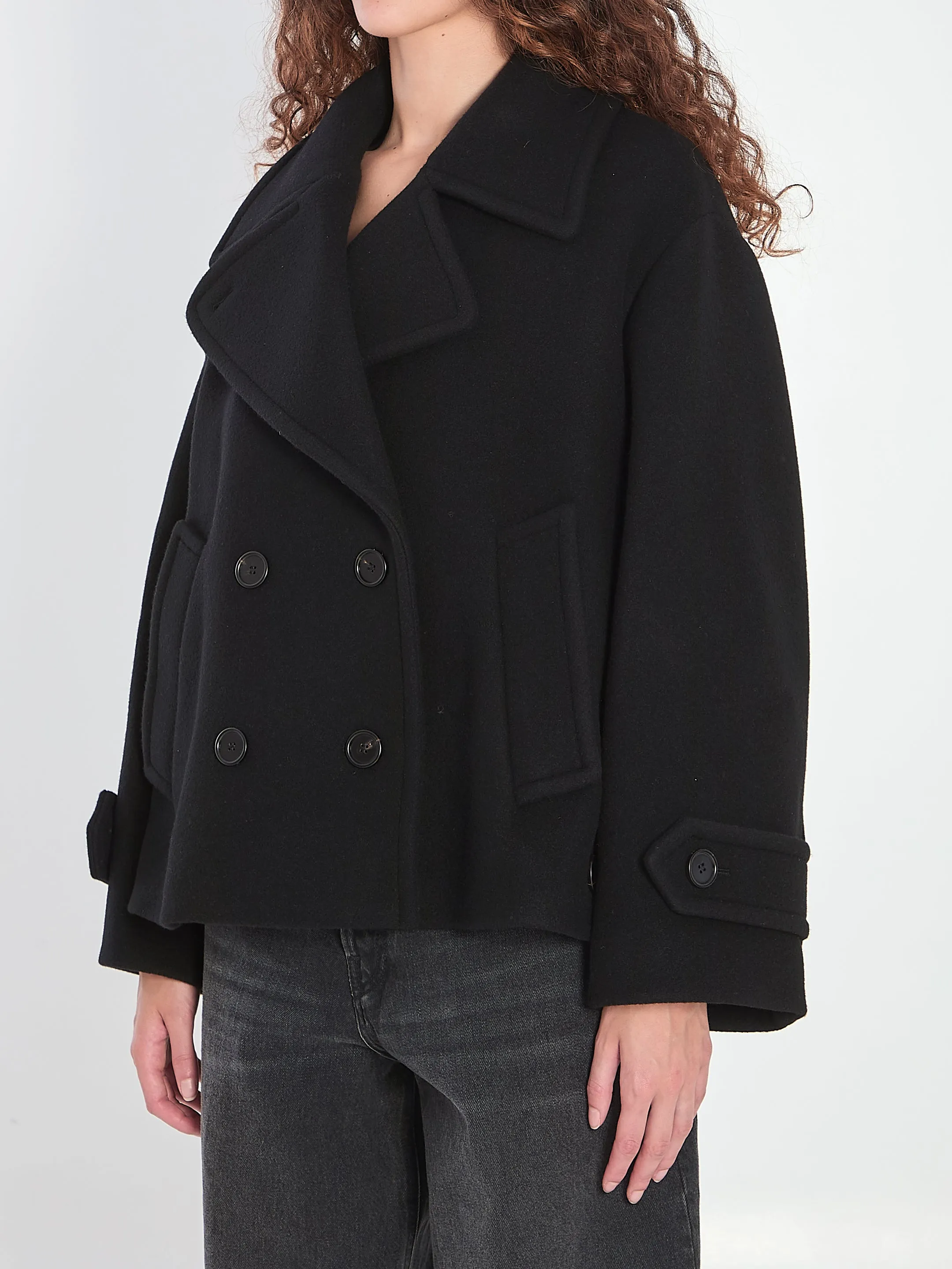 OVERSIZED WOOL SHORT COAT sold by Lord & Taylor product image thumbnail 2