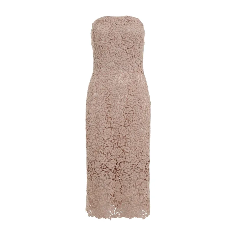 POLYESTER MIDI DRESS sold by Lord & Taylor