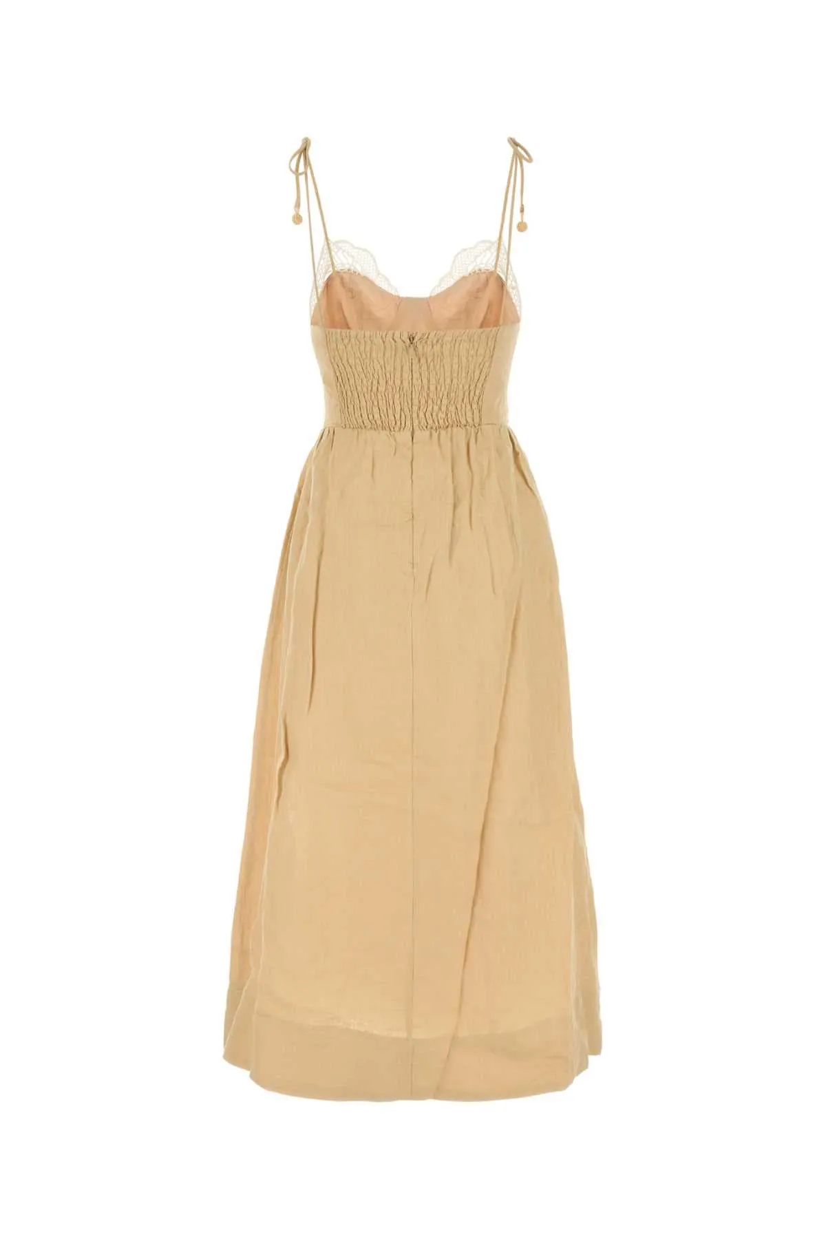 PASTEL ORANGE LINEN DRESS sold by Lord & Taylor product image thumbnail 2