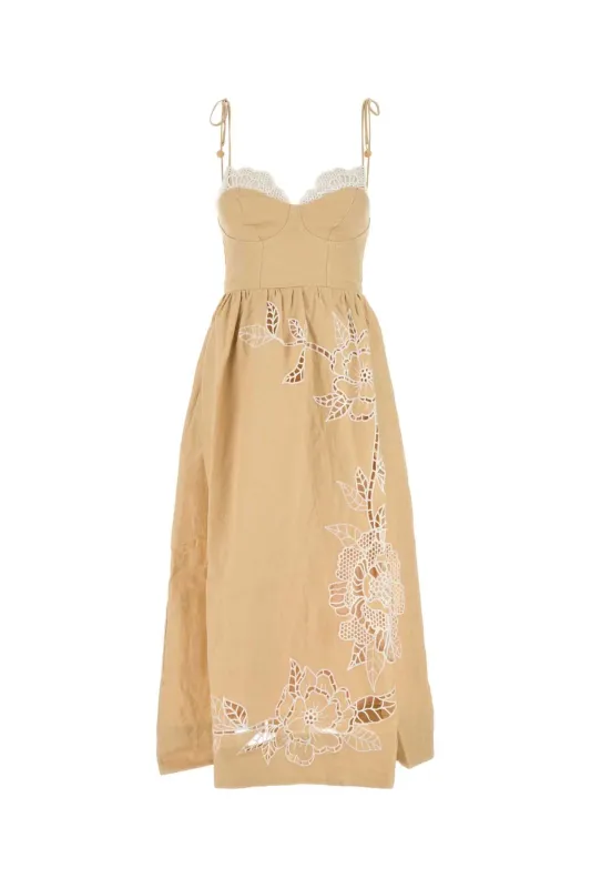 PASTEL ORANGE LINEN DRESS sold by Lord & Taylor