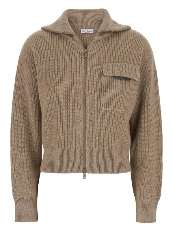 CASHMERE ZIPPED CARDIGAN sold by Lord & Taylor