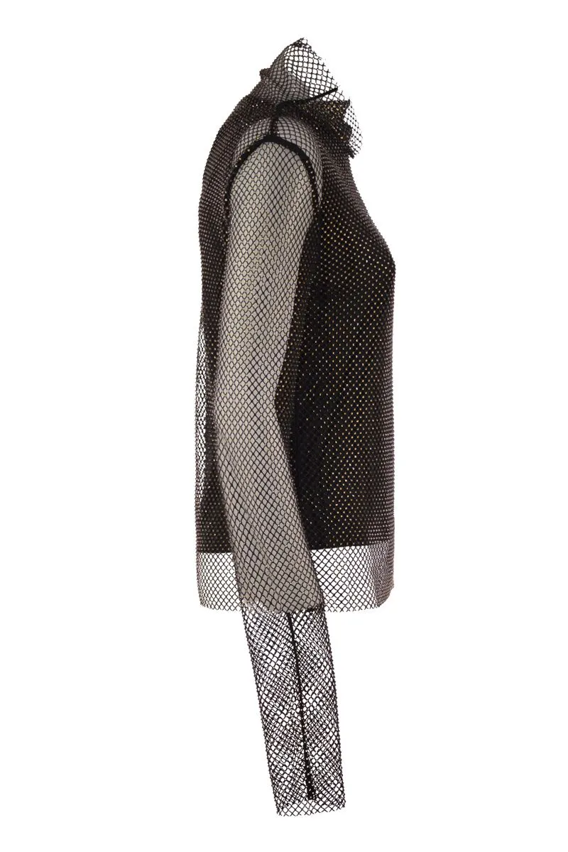 GERARDA - MESH T-SHIRT WITH RHINESTONES sold by Lord & Taylor product image thumbnail 3