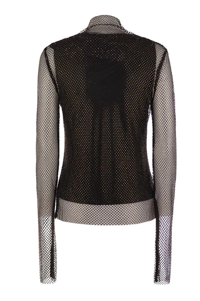 GERARDA - MESH T-SHIRT WITH RHINESTONES sold by Lord & Taylor product image thumbnail 2