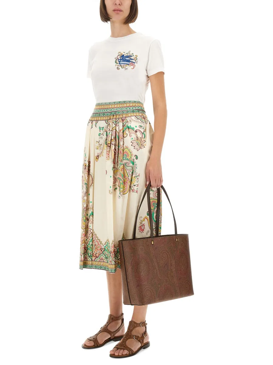 PAISLEY PRINT MIDI SKIRT sold by Lord & Taylor product image thumbnail 2