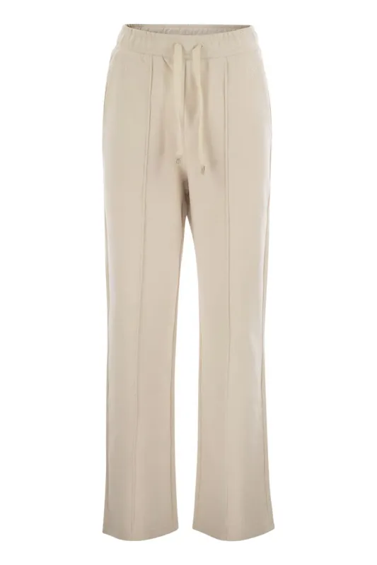 FOLK JERSEY TROUSER BEIGE sold by Lord & Taylor