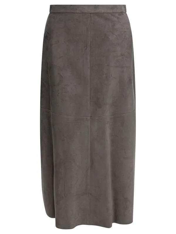 GREY SUEDE SKIRT made by Lord & Taylor